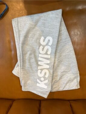 K-Swiss Gray  Logo Joggers